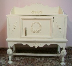 Petite sideboard painted chippy white