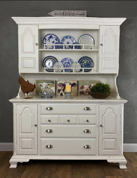 Farmhouse painted hutch